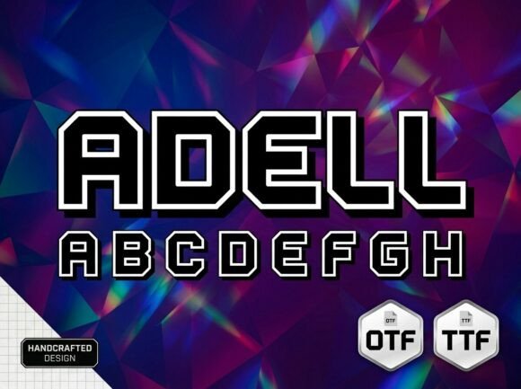 Adell: A Bold Display Font