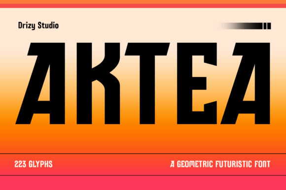 Aktea: A Futuristic Font for Modern Campaigns
