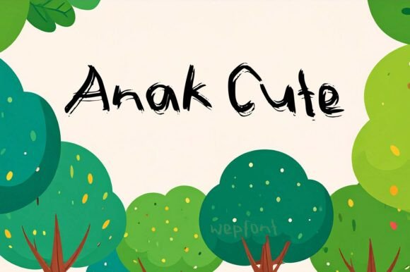 Anak Cute Font for Creative Brands