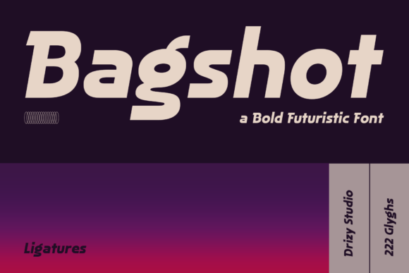 Bagshot – A Bold Futuristic Font