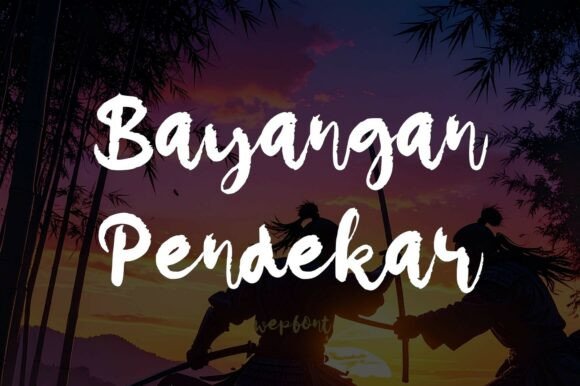 Bayangan Pendekar: A Dynamic Script Font