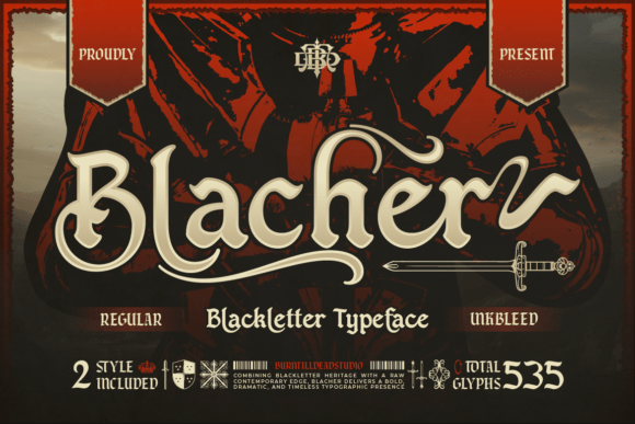 Blacher: A Bold Blackletter Font for Impactful Campaigns