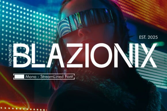 Blazionix Font for Creative Makers