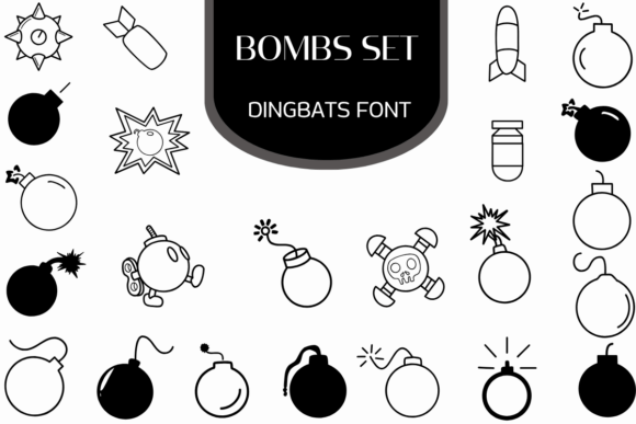 Bombs Set Font: Bold and Unapologetic