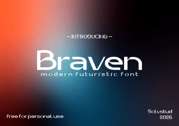 Braven: A Futuristic Font for Modern Brands