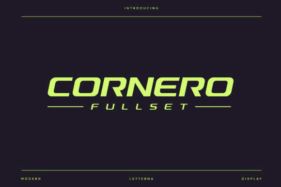 Cornero Font for Bold Design
