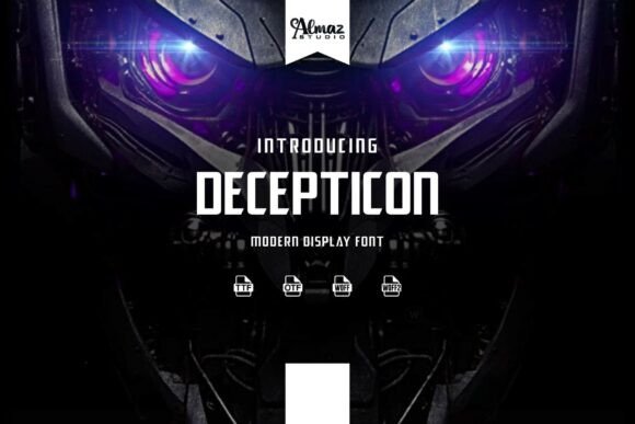 Decepticon Font: Bold and Futuristic
