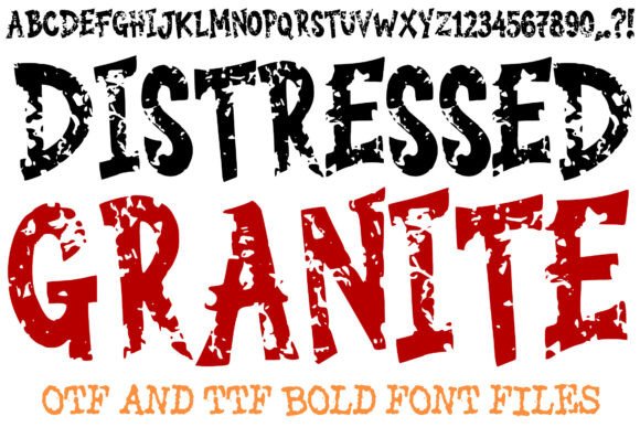 Distressed Granite Font for Bold Branding