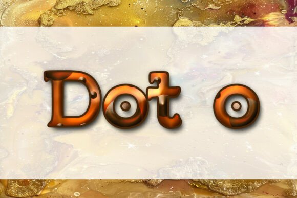 Dot O Font: Bold and Playful