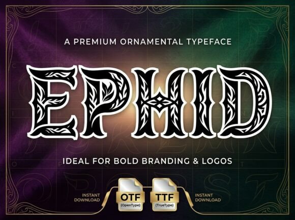 Ephid: A Bold Display Font