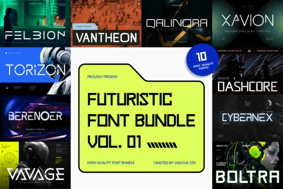 Futuristic Bundle Vol.01 Font