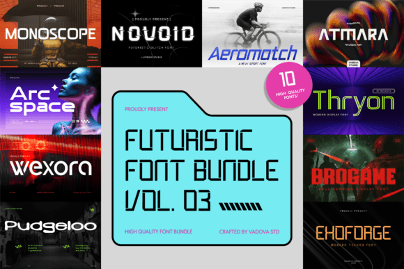 Futuristic Bundle Vol.03 Font