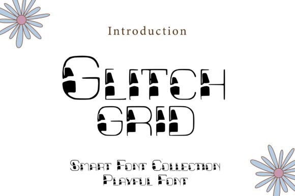 Glitch Grid Font for Creative Projects