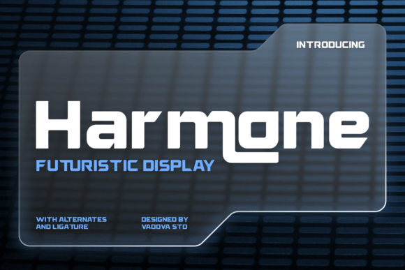 Harmone: A Bold Display Font for Tech and Digital Brands
