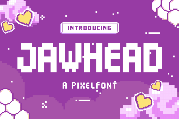 Jawhead Font: Bold Pixel Display