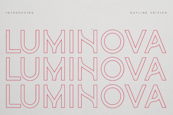 Luminova Outline Font