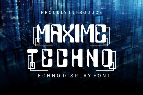 Maxime Techno Font for Bold Design