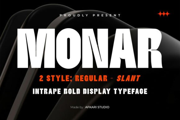Monar: A Bold Display Typeface for Impactful Design