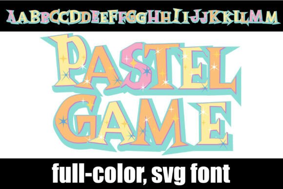 Pastel Game Font for Creative Brands