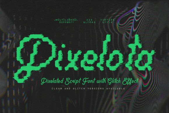 Pixelota: A Vintage Pixelated Font
