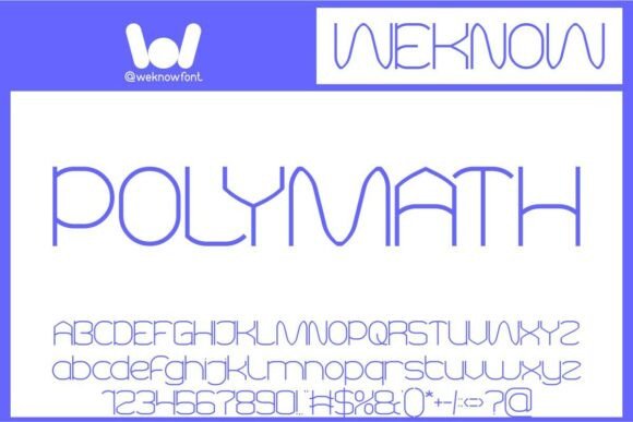 Polymath Font for Creative Makers