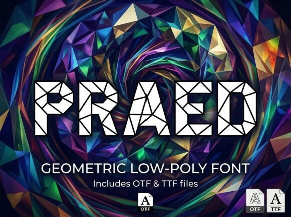Praed Font: Futuristic Design for Web Creators
