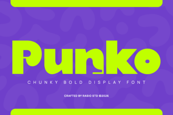 Punko: Bold Display Font