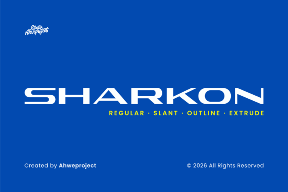 Sharkon Font: Bold, Modern, Free Download