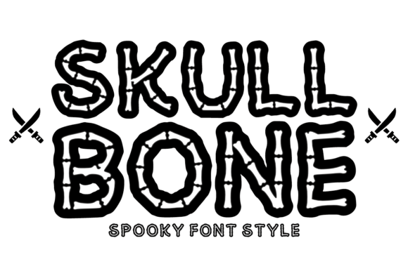 Skull Bone Font for Creative Makers