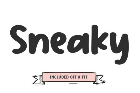 Sneaky: A Bold, Playful Font for Creative Brands