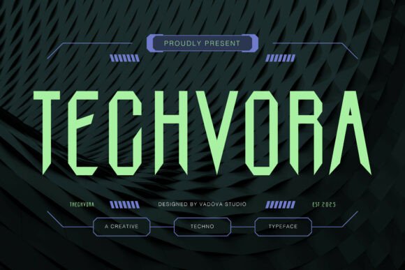 Techvora Font for Creative Projects