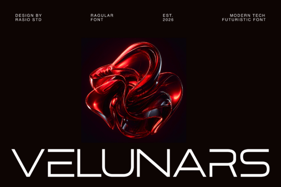 Velunars: A Futuristic Font for Modern Branding