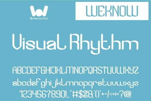 Visual Rhythm Font for Creative Makers